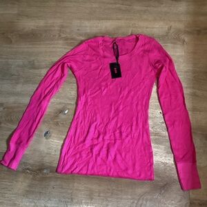 AAO Women's Pink Long Sleeve T-Shirt Shirt Size XL